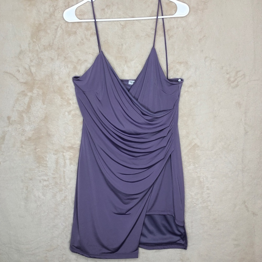 PURPLE FASHION NOVA WRAP AROUND DRESS SZ XLARGE